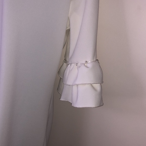 White Ruffled Dress - Picture 2 of 6